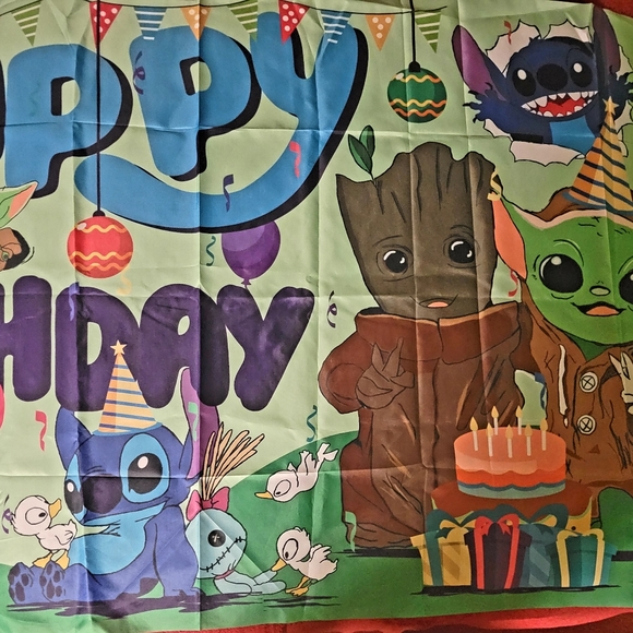 π₯π₯HPπ₯π₯3-5-25π₯π₯NWT KIDS ANIMATED HAPPY BIRTHDAY BACKDROP 5Γ3 FT - Picture 2 of 4